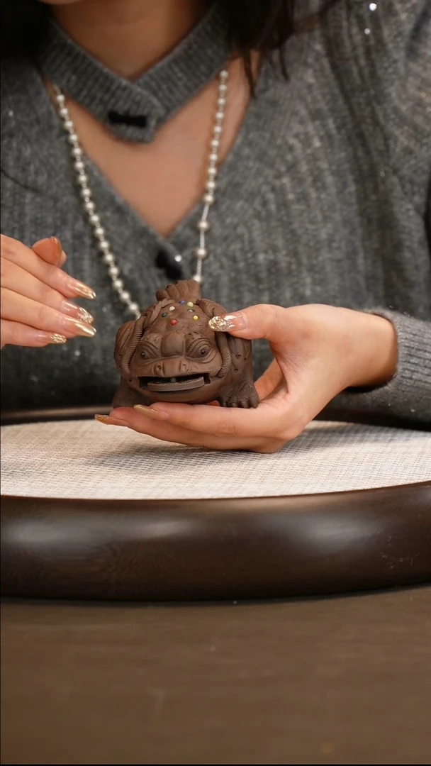 紫砂茶宠三足金蟾