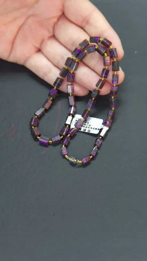 苏纪石（舒俱来）未镶嵌项链40号丝绒项链