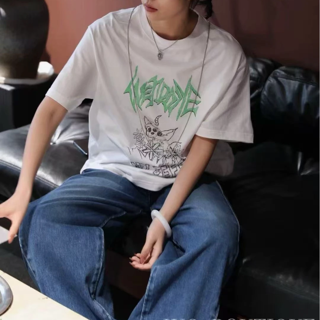 JYQ-WE11DONE设计师款卡通印花短袖T恤