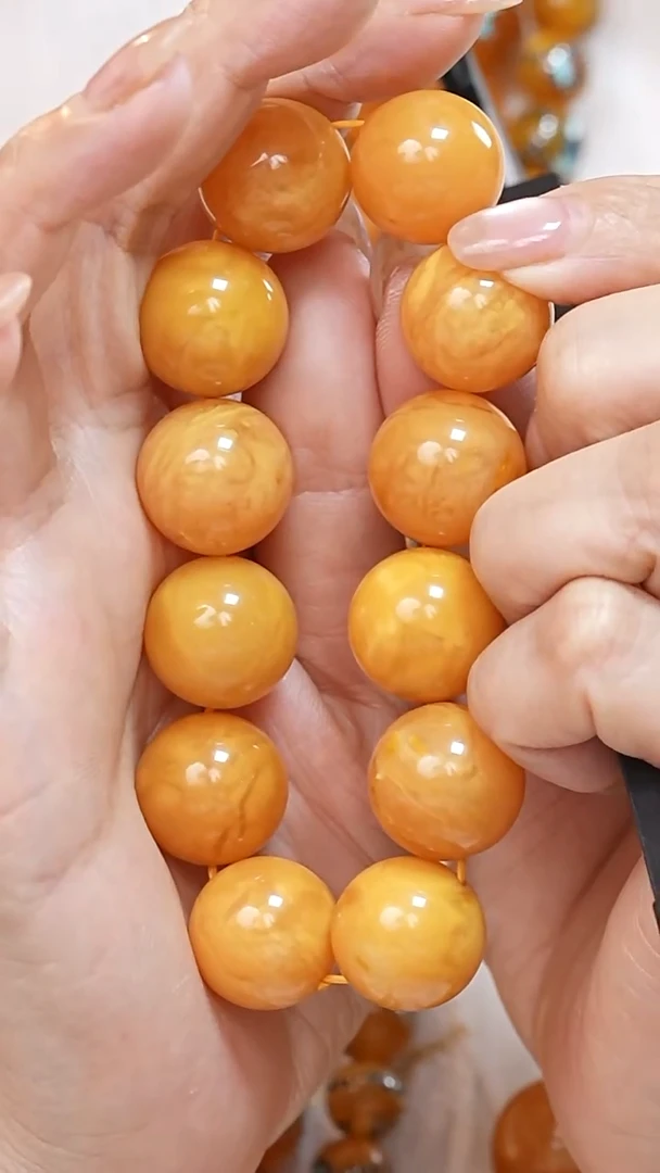 蜜蜡颈饰未镶嵌7928天然蜜蜡珠宝奇石全部保真