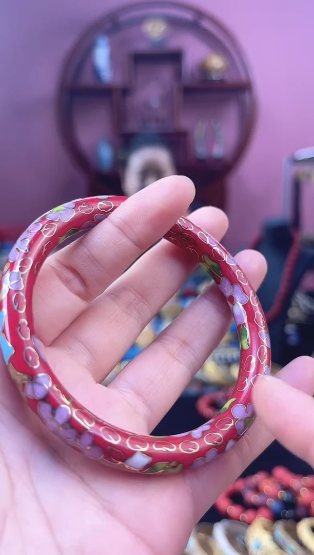 景泰蓝公主镯 56-60可戴/0.8细版