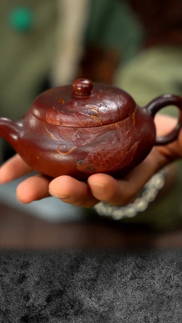 【闪购商品】紫砂茶盘豆青柴烧