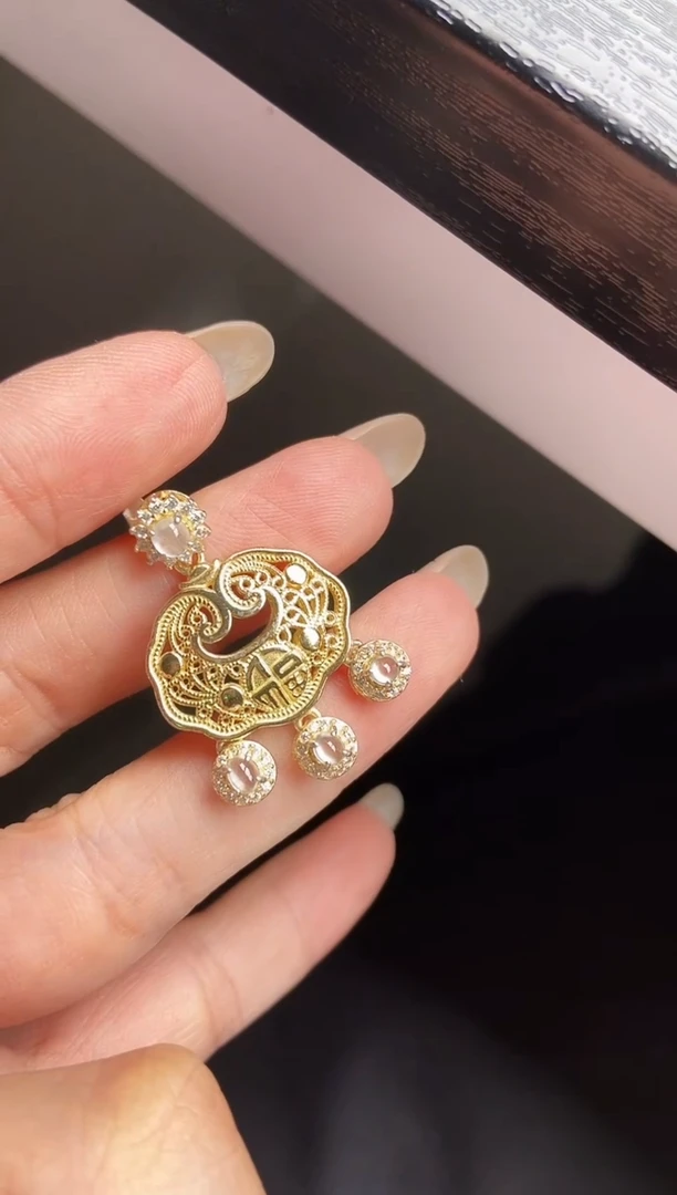 颈饰银S925镶嵌翡翠12