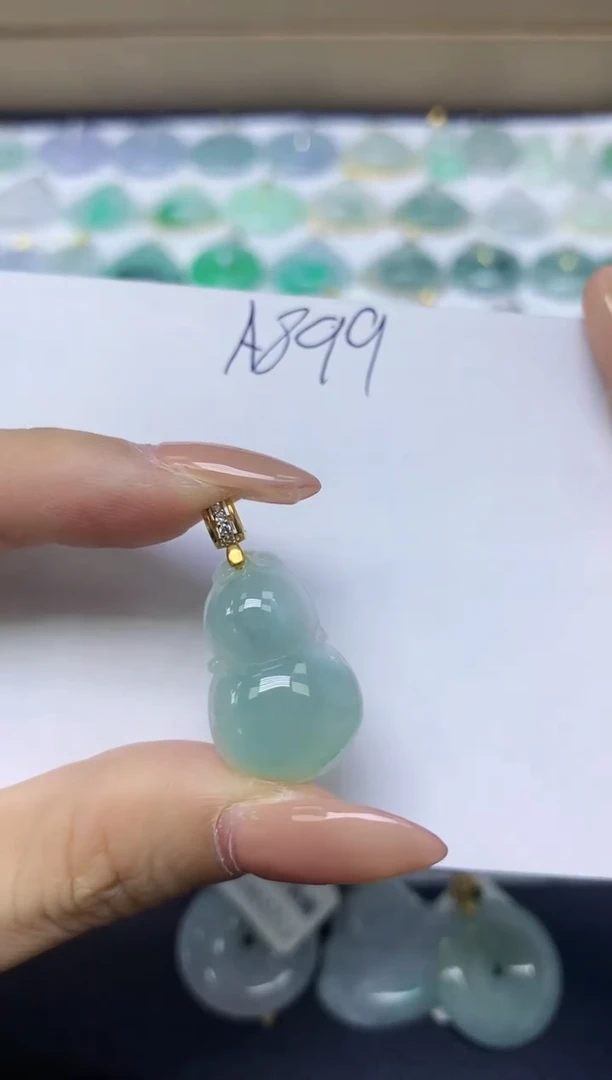 颈饰未镶嵌翡翠天然缅甸A货翡翠百元以上9元证书费自理