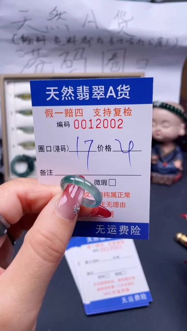 【闪购商品】翡翠戒指未镶嵌17*12002..
