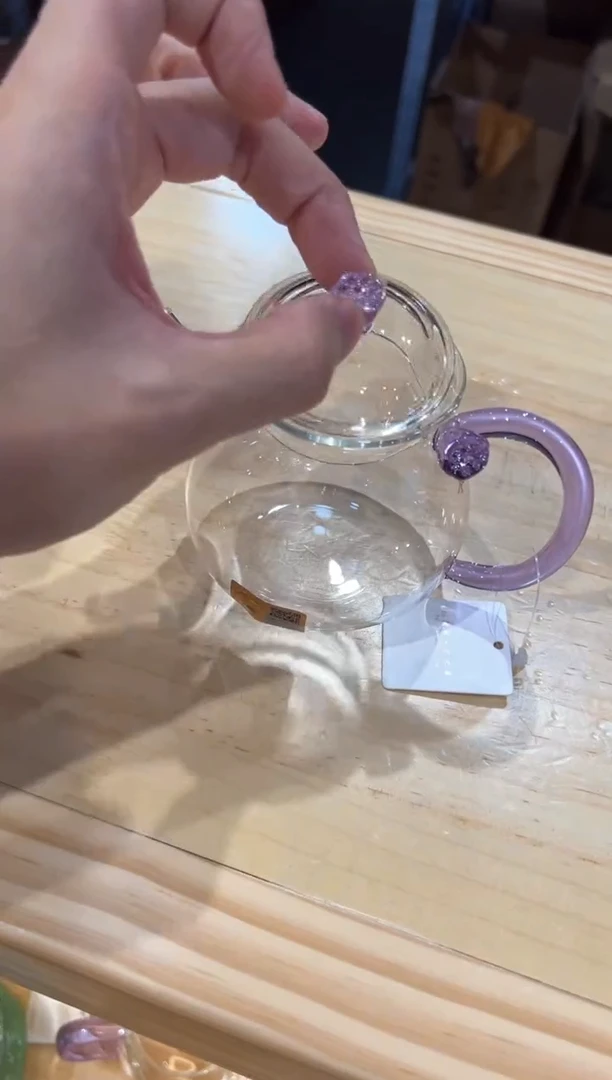 禾器-清莲壶-浅紫色+禾器杯垫