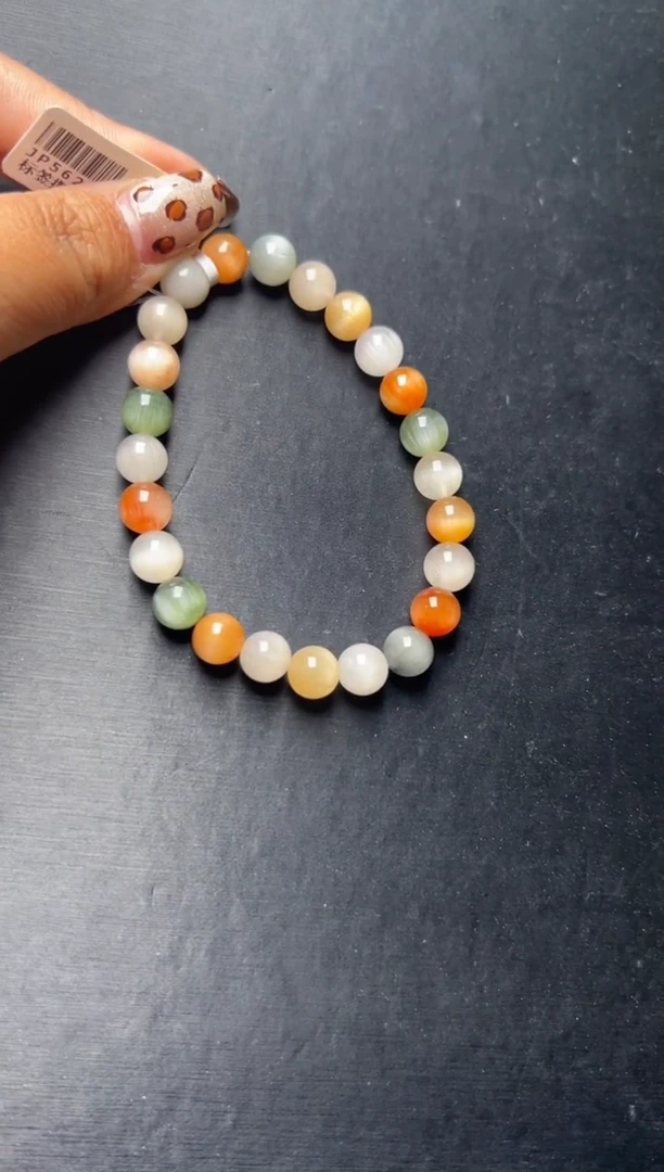 未镶嵌手串水晶彩兔毛手串8mm+ JP56298