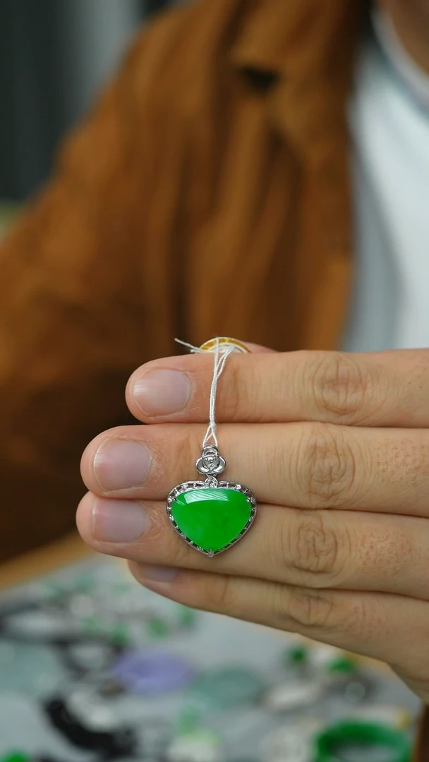 【闪购商品】翡翠颈饰18K金镶嵌55号-吊坠/G/2