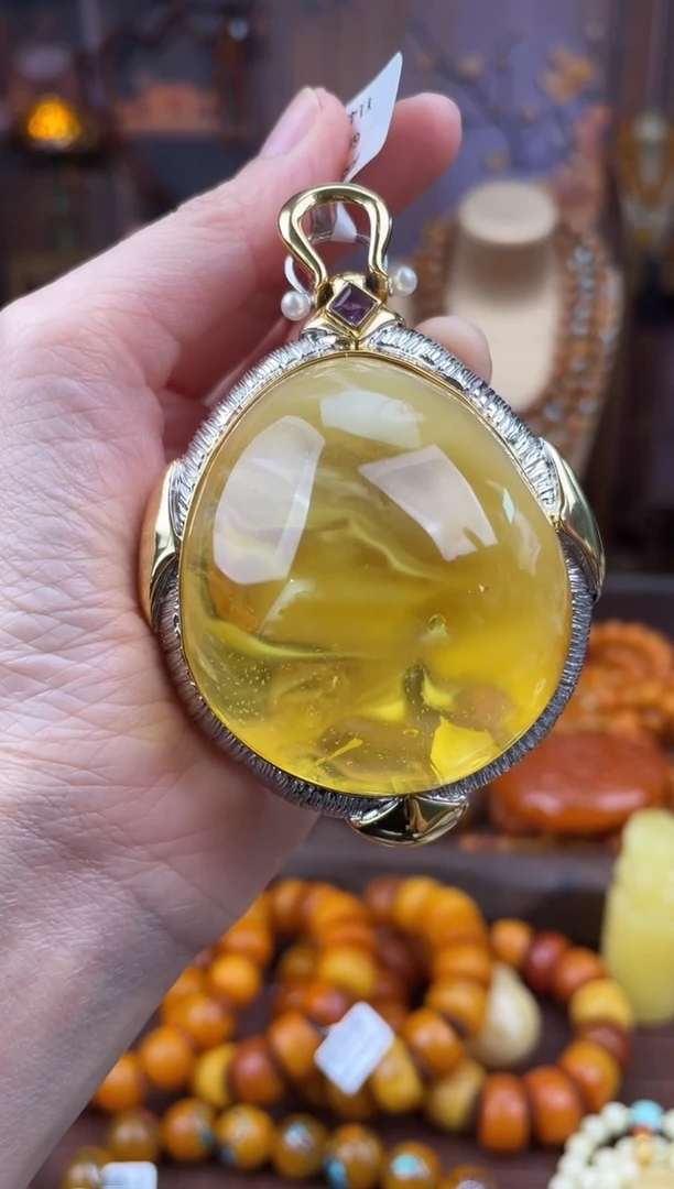 裸石琥珀未镶嵌多样性发货1，假一赔4