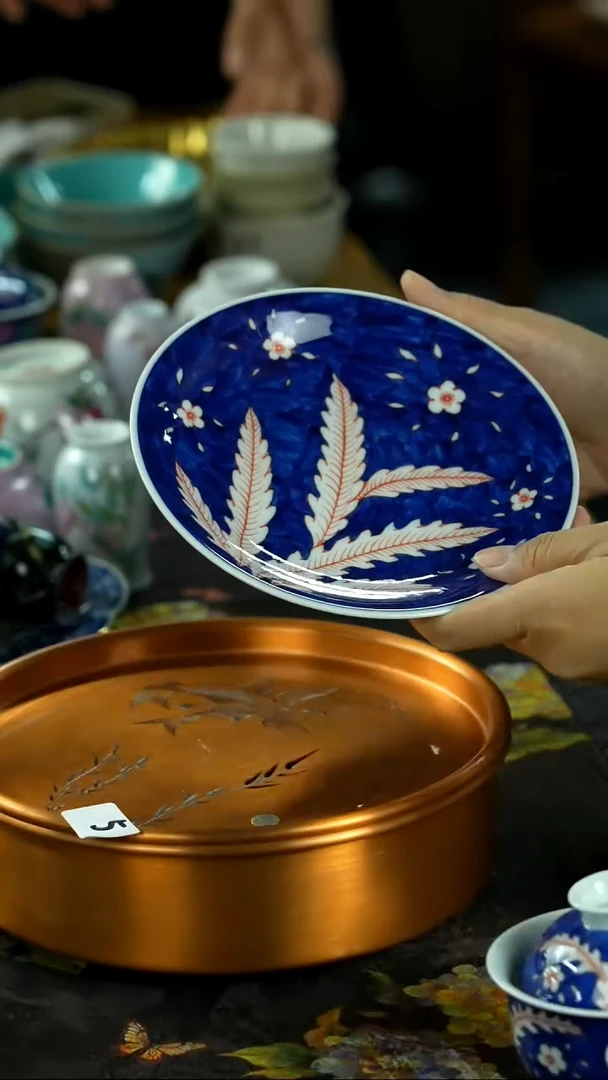 中秋国庆景德镇手绘瓷器