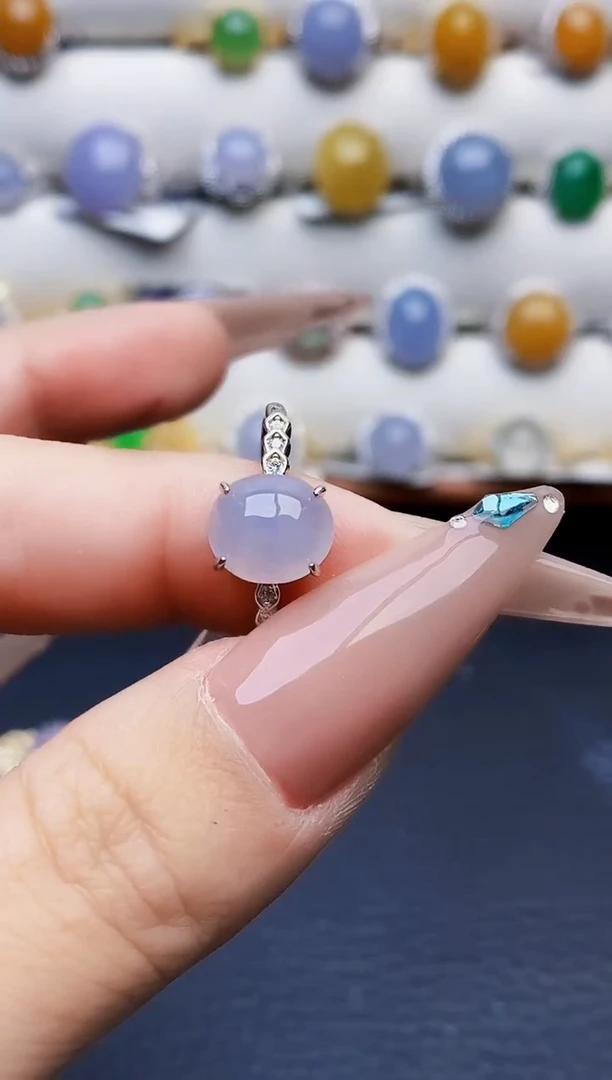 银S925镶嵌戒指翡翠5119