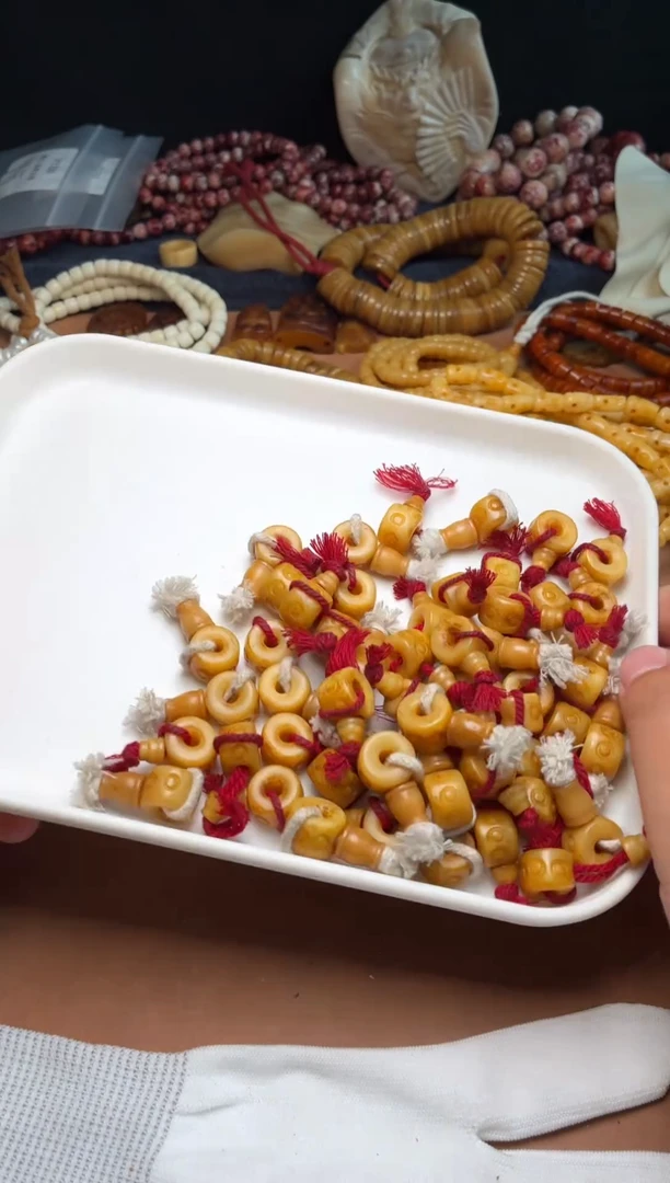 牛骨其他P1382-咒点三通-有棕裂