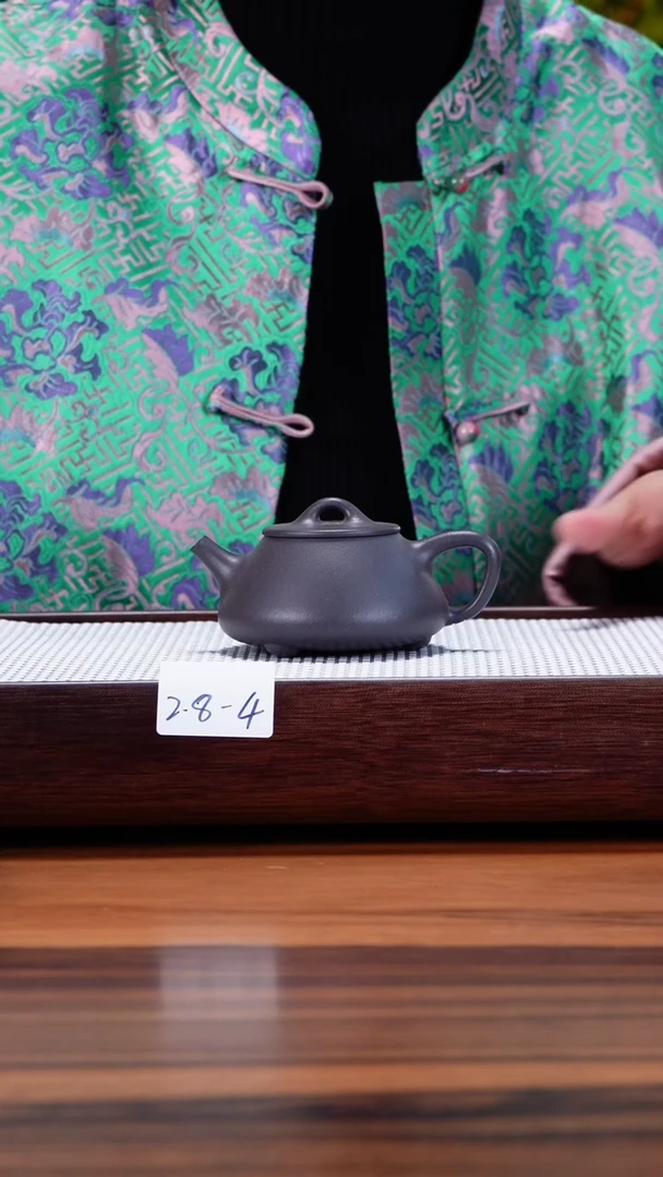 【闪购商品】紫砂茶壶2.8-4 清灰紫 平盖石瓢150
