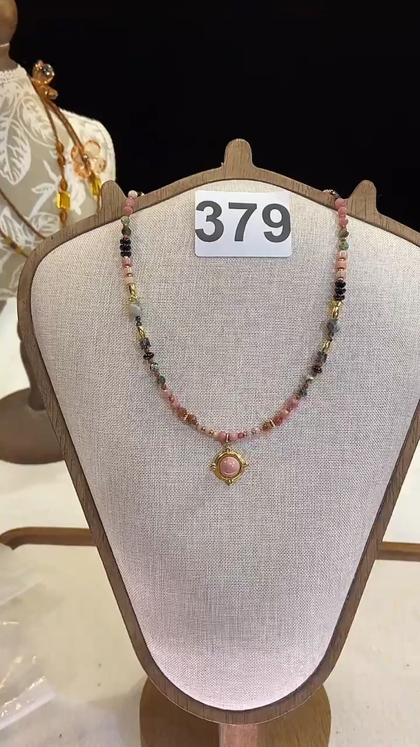 项链钛钢淡水珍珠379