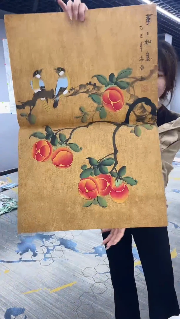 真人名画手工手绘