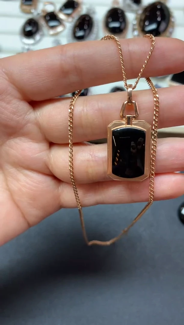 【闪购商品】翡翠套链18K金镶嵌S92|7500