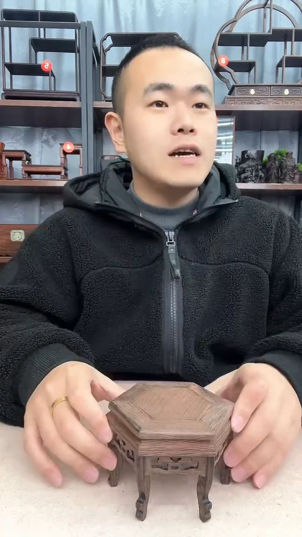 【闪购商品】乌木类端景台小李子红木工艺品999