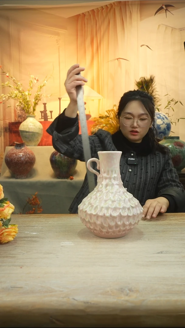 高25口7高温陶瓷花瓶花器