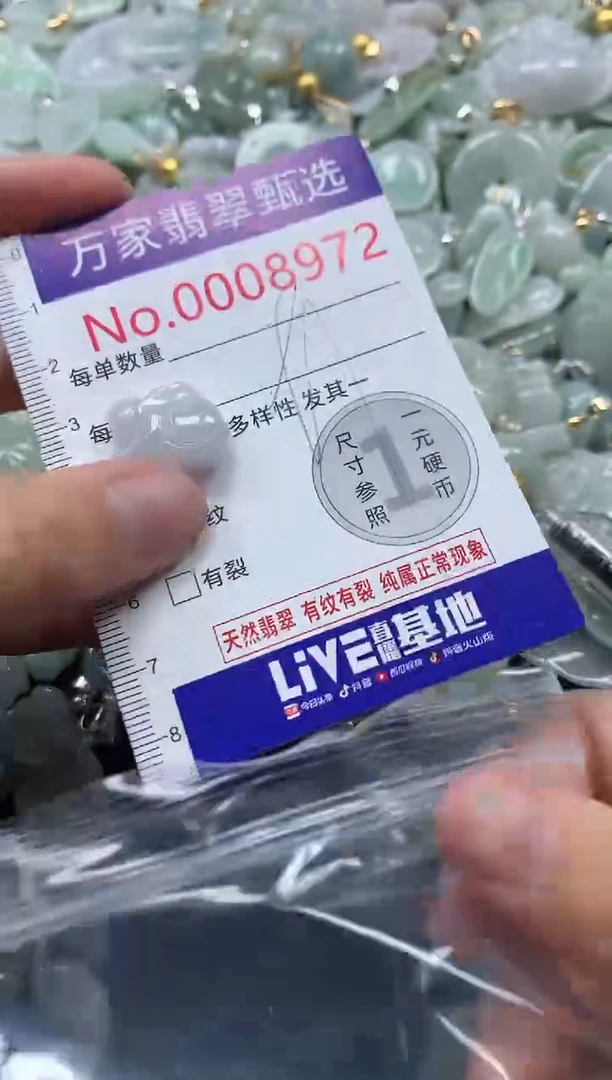 吊坠(不含链)未镶嵌翡翠8972