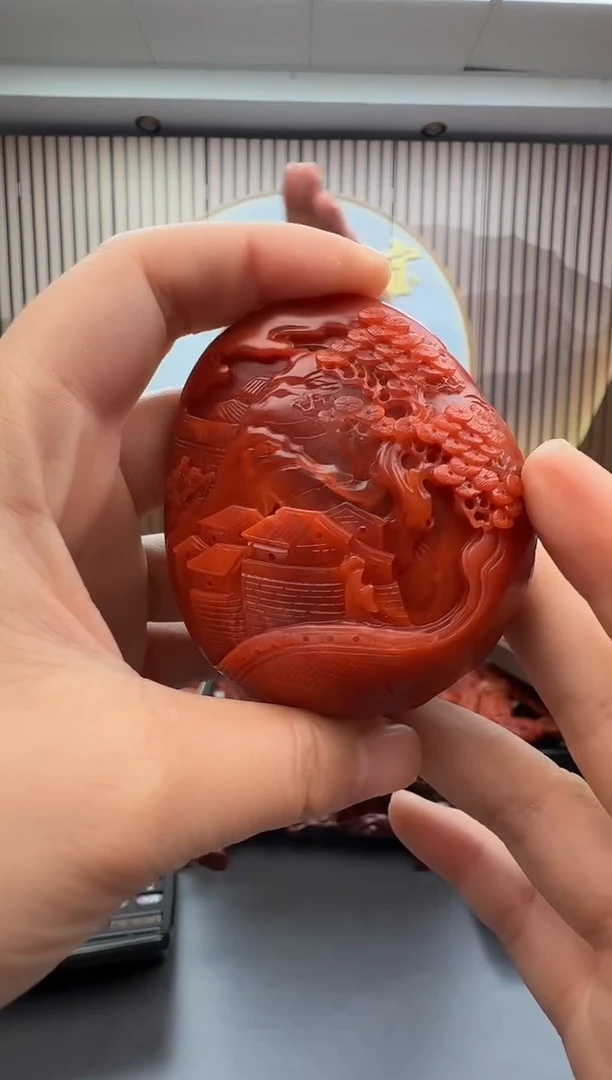 未镶嵌雕刻南红玛瑙133ZB1116产品一个