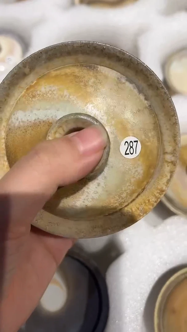 盖碗287号容量130-140ML中白泥