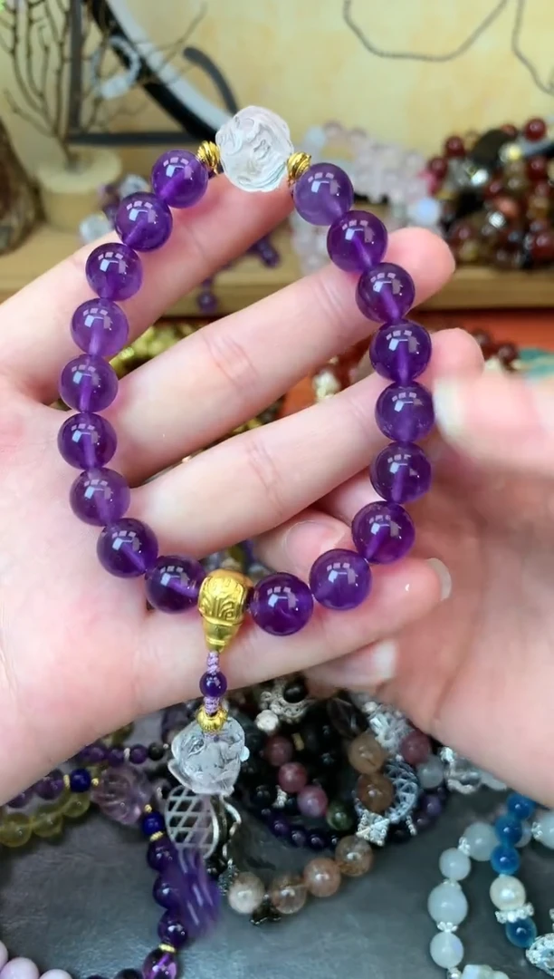 【闪购商品】烟晶手链未镶嵌花语轩3014