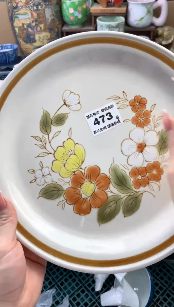 瓷片秋*473号六六工艺品瓷器