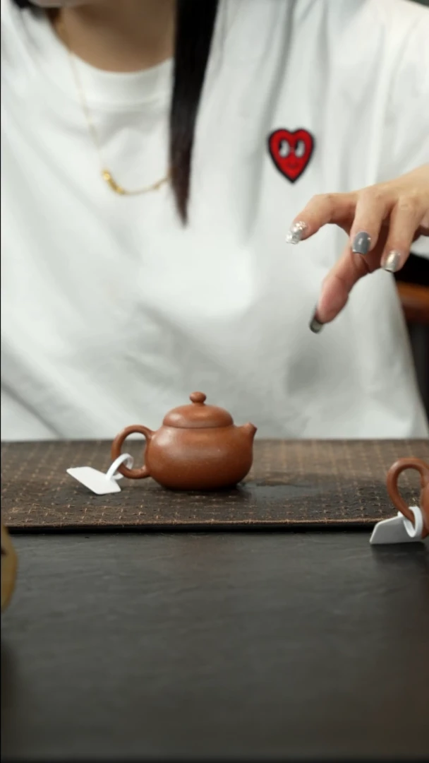 茶壶紫砂桃花泥文旦80cc