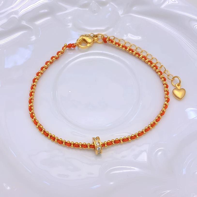 手链 2150-高定多巴胺幸运手链红绳转运手链手工编织时尚