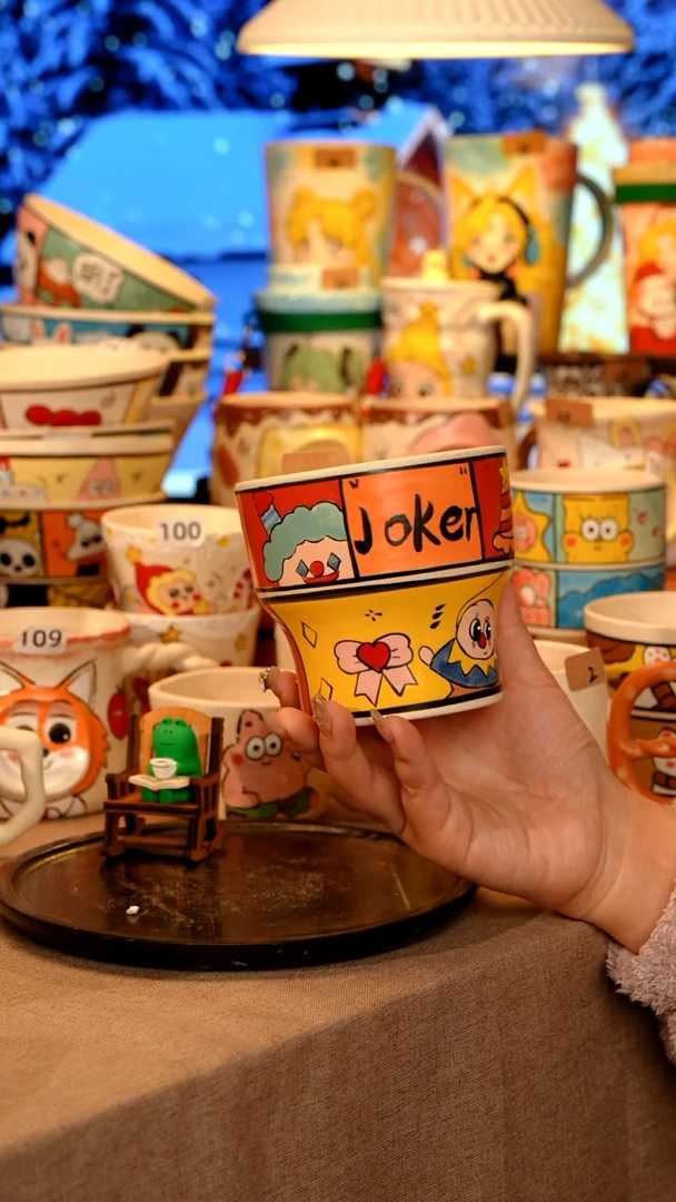 陶瓷001景德镇原创设计师高温手工手绘