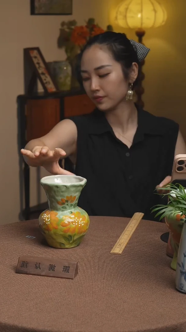 瓷片景德镇手工手绘陶瓷花瓶器不带花