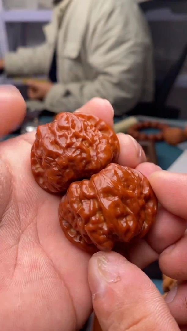 把件文玩核桃干*棒麒麟纹639