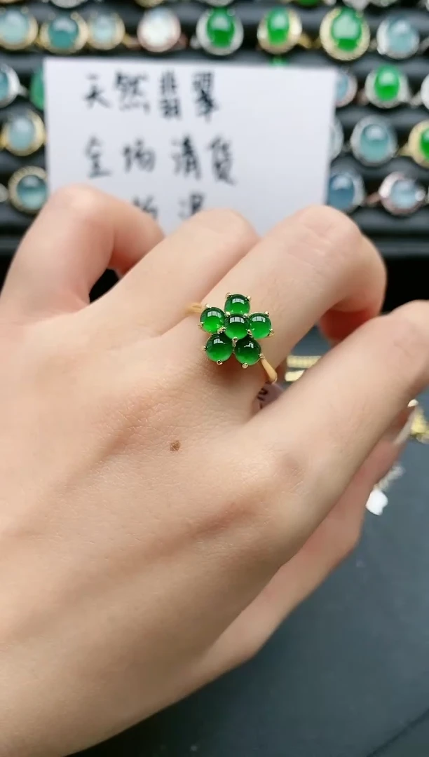 【闪购商品】翡翠戒指银S925镶嵌11111111