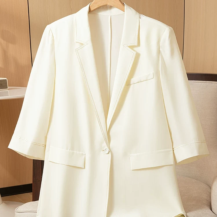 CHEN HENG女西装时尚修身白色千金风