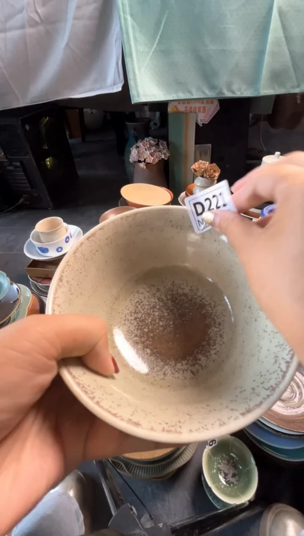 瓷片元**姐d221玻化马蹄碗