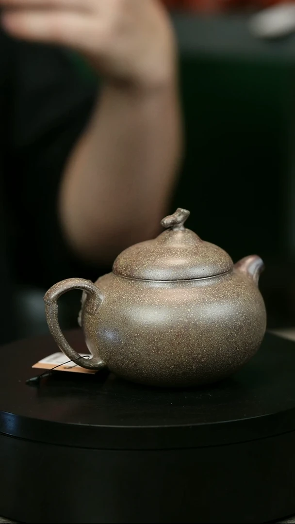 茶壶紫砂C*?H2173周卓琴段泥茄瓜