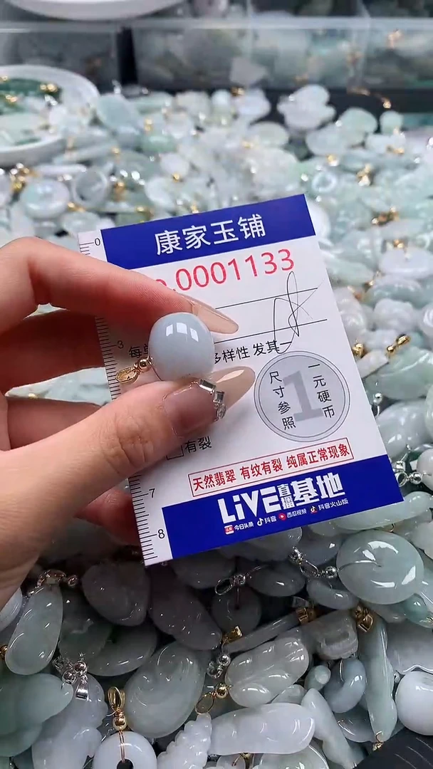 翡翠未镶嵌吊坠(不含链)1133