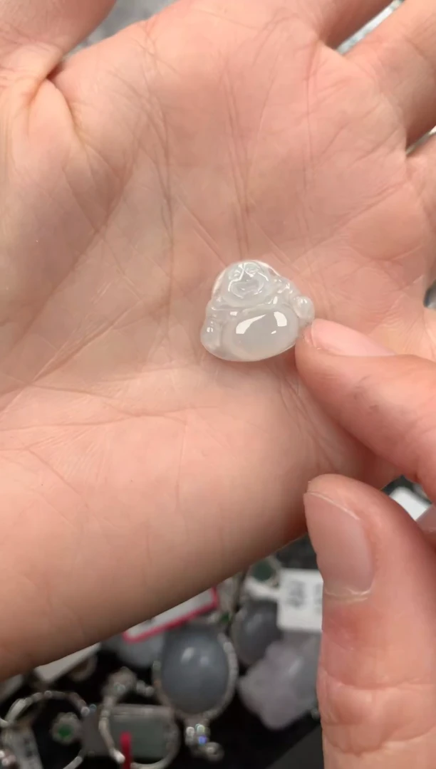 银S925镶嵌戒指翡翠666----4