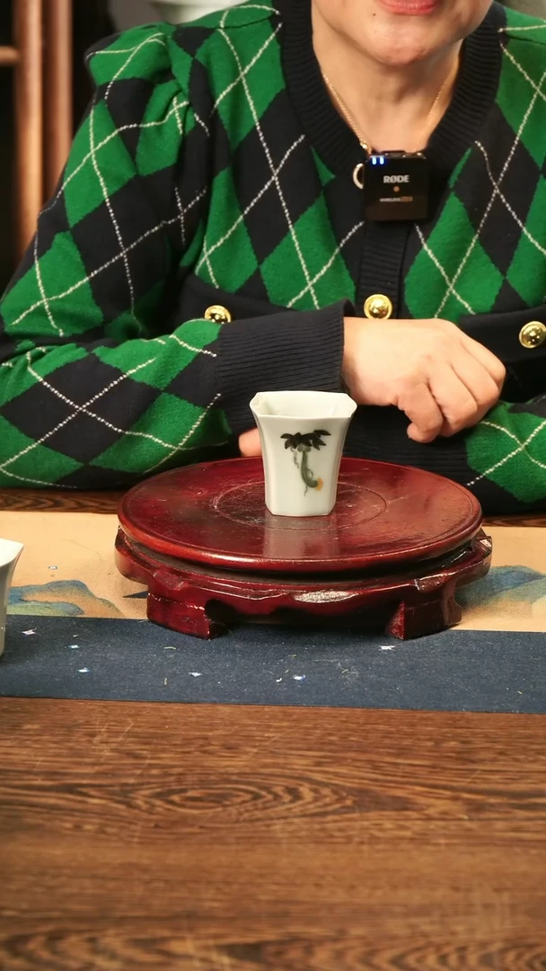 【闪购商品】釉中彩 四方杯（丝瓜