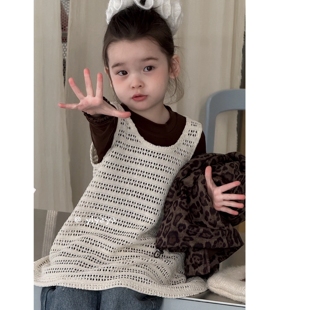【YIYAYA】25秋～女童镂空背心裙83022