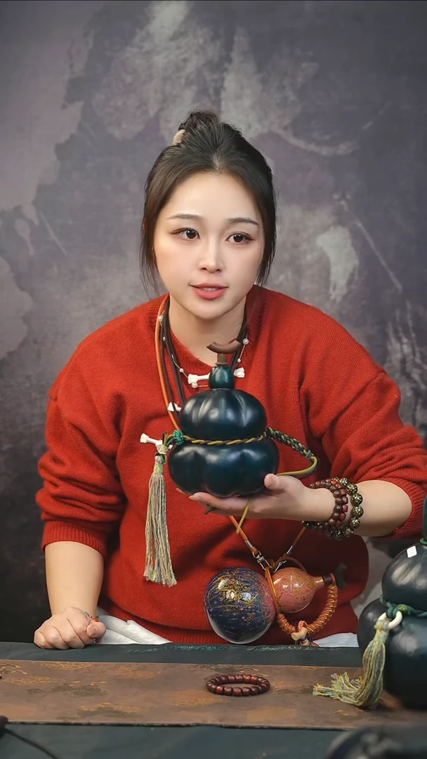 【闪购商品】RO165大漆酒葫芦不包手串及旋转底座