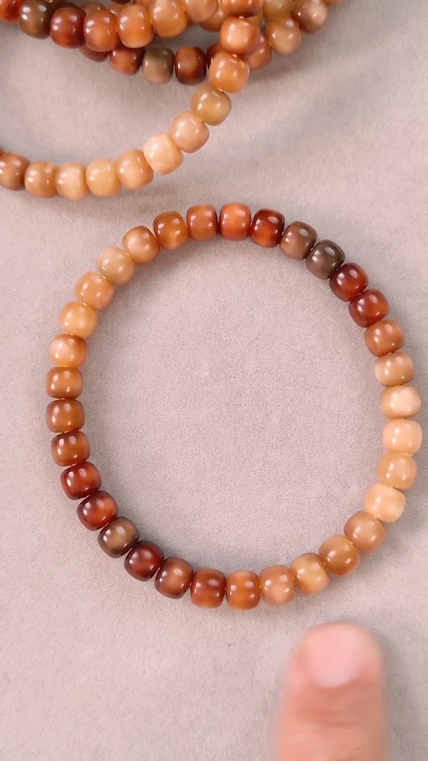 手串龙脊菩提1753多宝全玉化龙脊菩提老型手串7mm左右