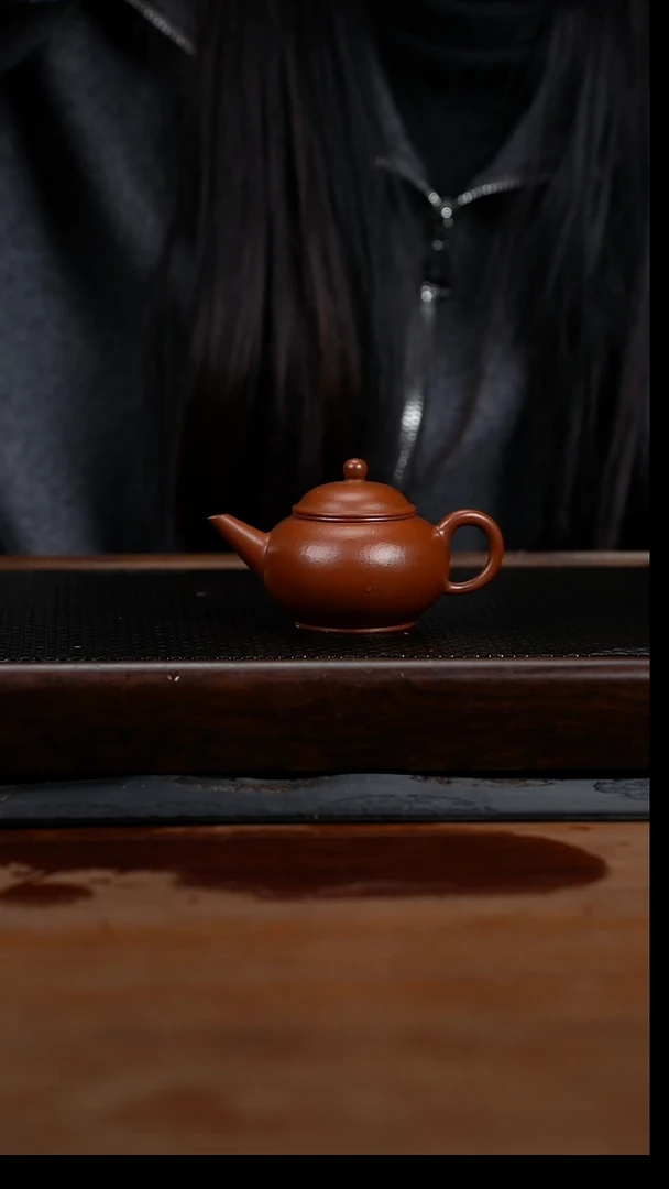 茶壶紫砂85cc小煤窑原矿朱泥水平35