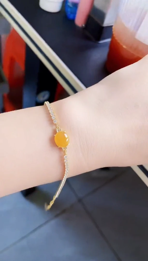 银S925镶嵌手链翡翠12