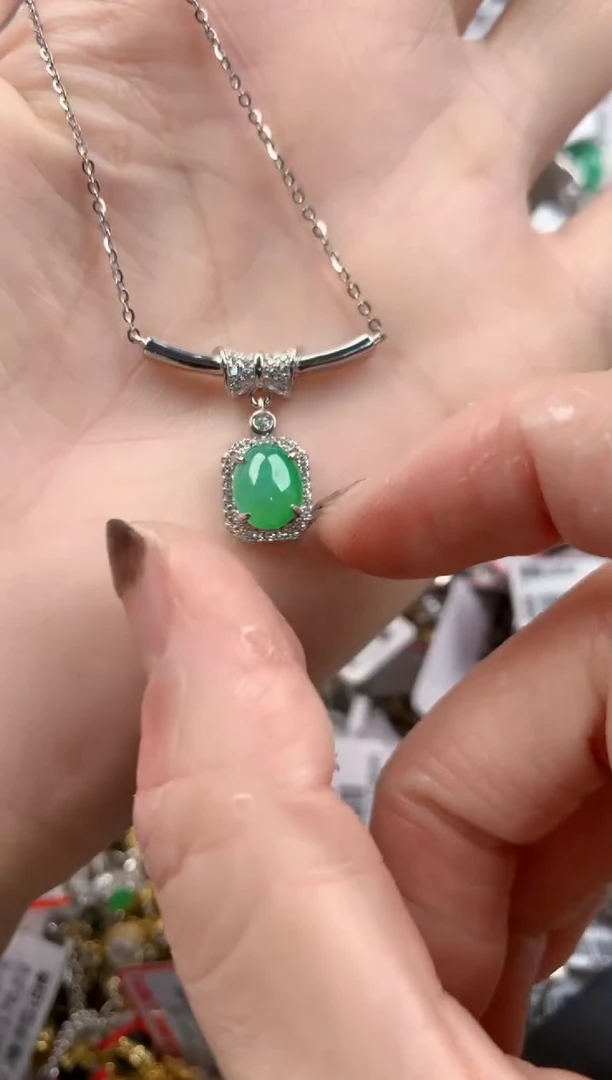 银S925镶嵌戒指翡翠V***酱555    6