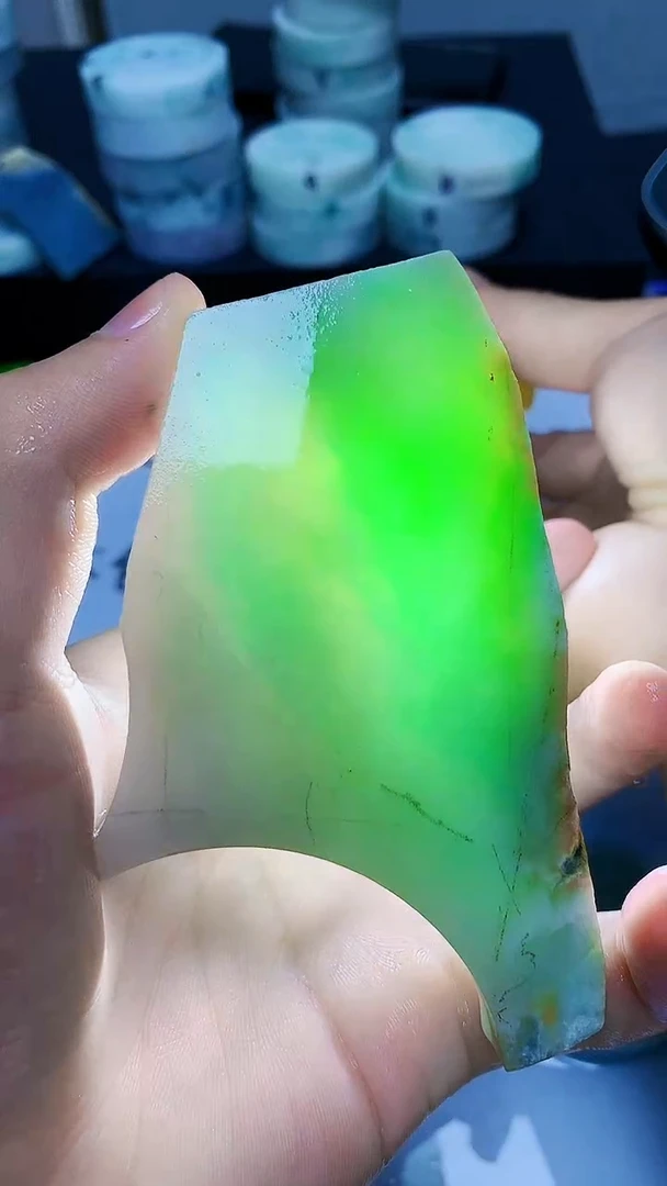 翡翠裸石缅甸天然翡翠A货851