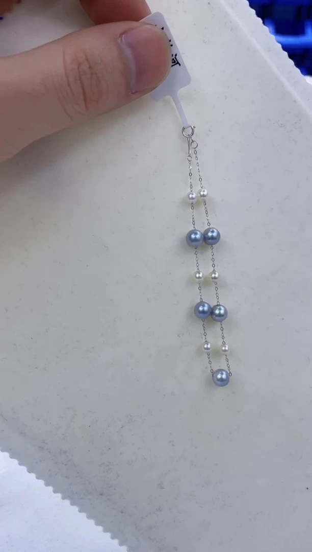 18K金镶嵌手链海水珍珠