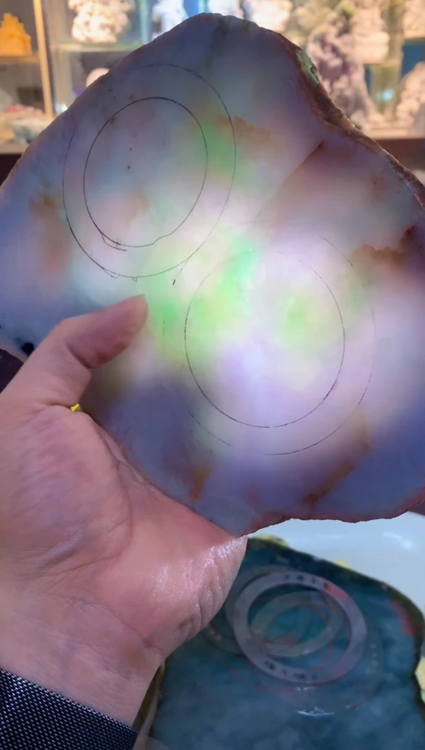 裸石翡翠0朗0翡翠珠宝580