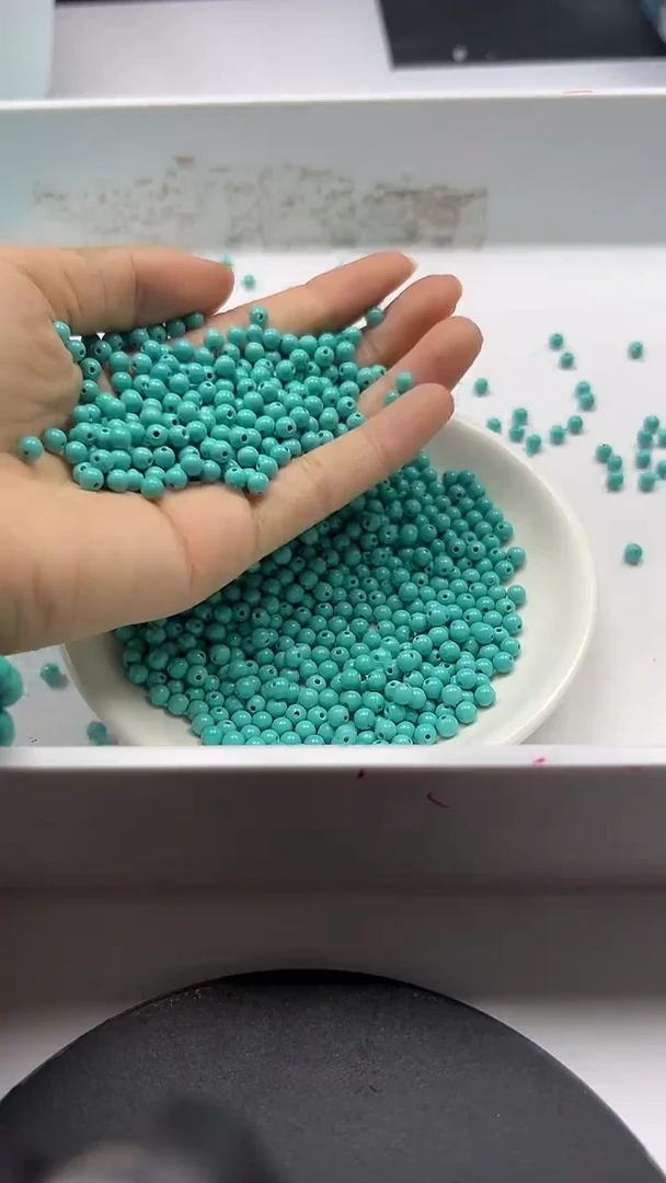 未镶嵌颈饰玛瑙/玉髓w822高瓷绿松4MM*30颗