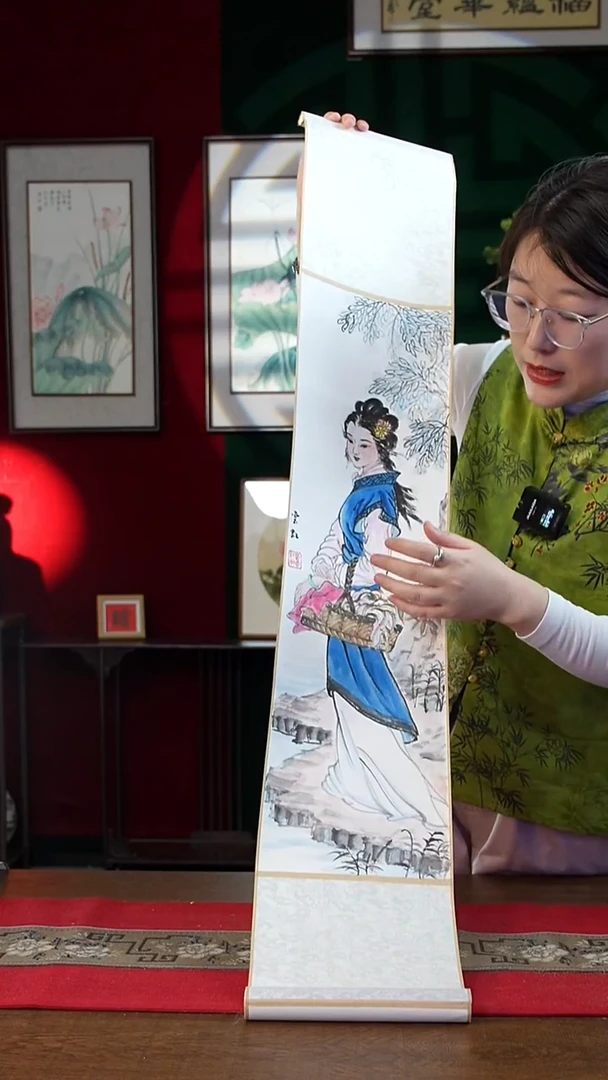 书法20*110书画卷轴西施 贾